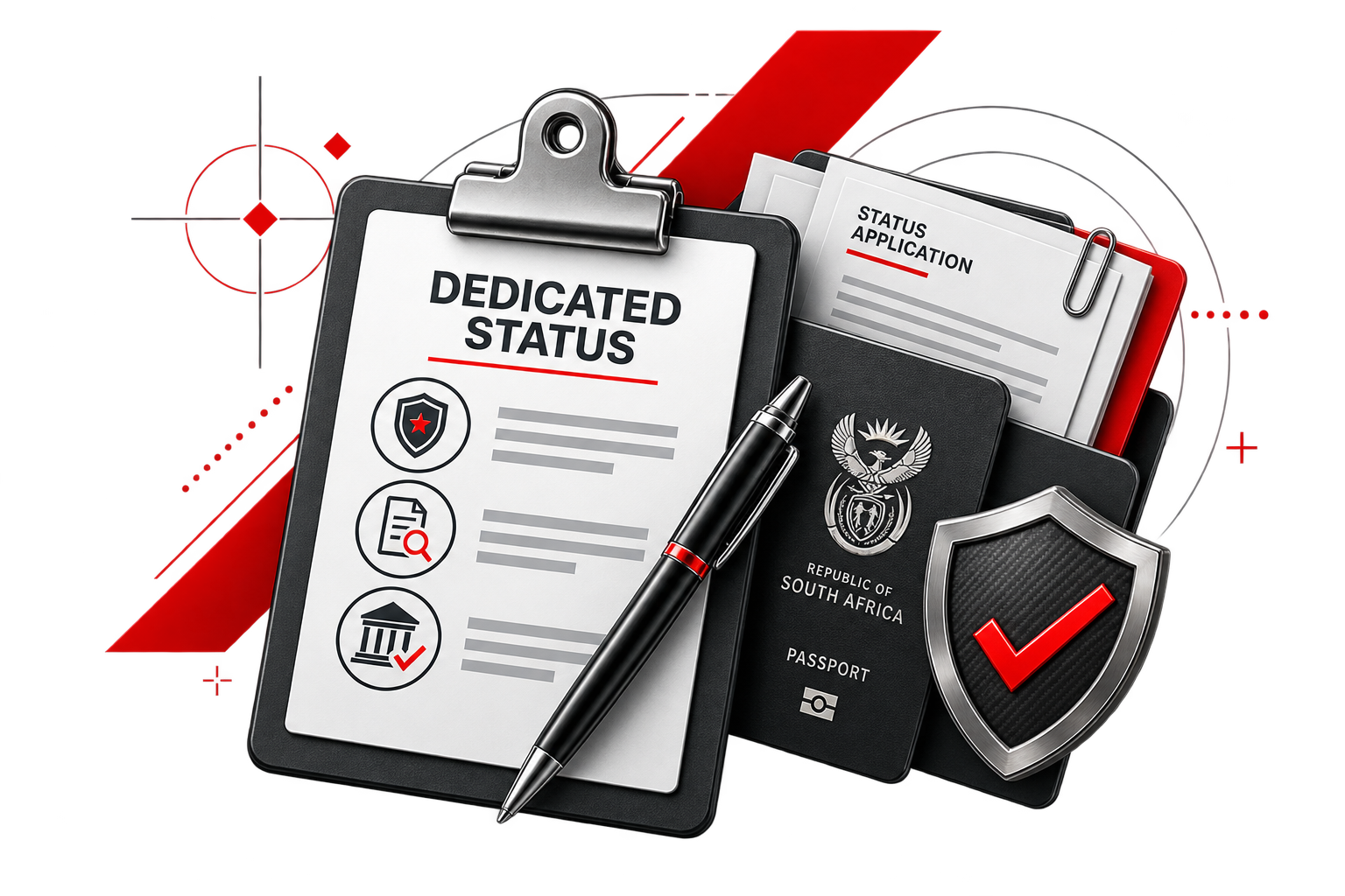 Dedicated status guidance illustration